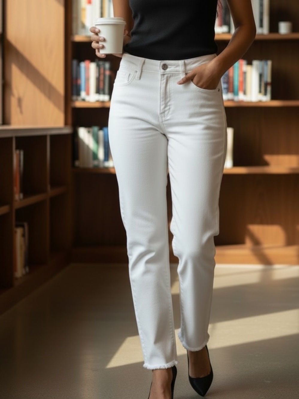 Lauren Conrad 4 Skinny Crop White Women’s Jeans